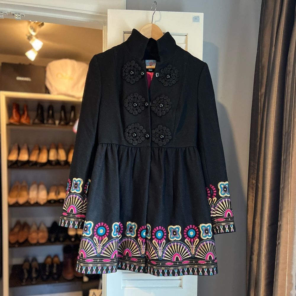 Rare! Embroidered Tracy Reese Coat